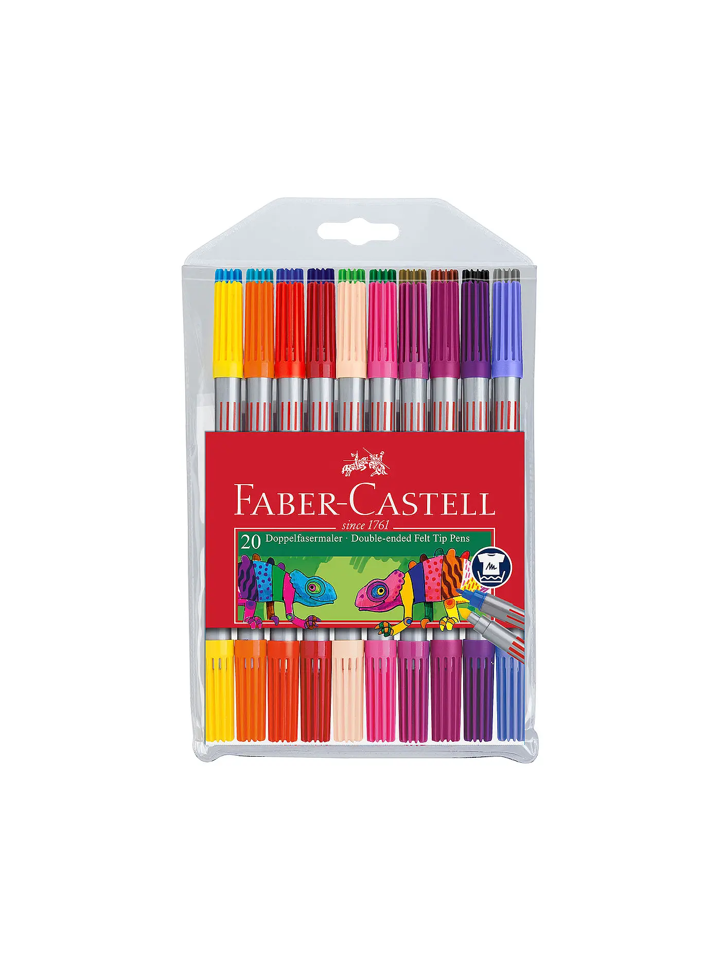 FABER-CASTELL | Doppelender Filzstift, 20er Etui | 